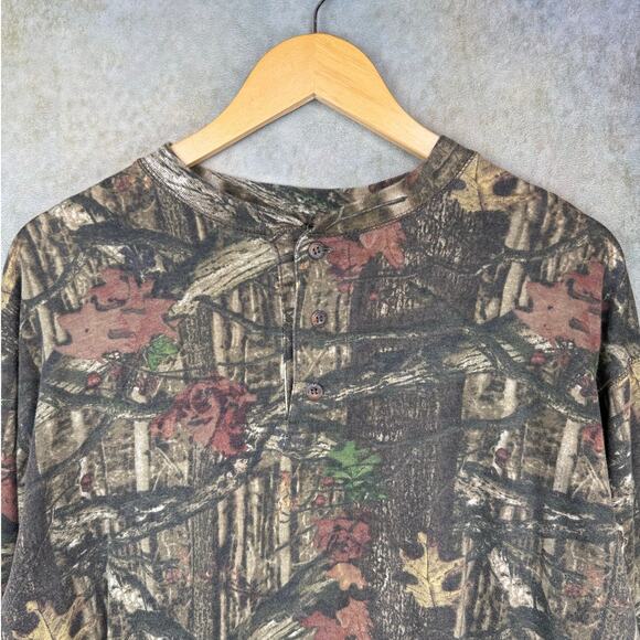Real tree Camo Long Sleeve Shirt Sz XL Camouflage Hunting Outdoor Redhead - Picture 4 of 7